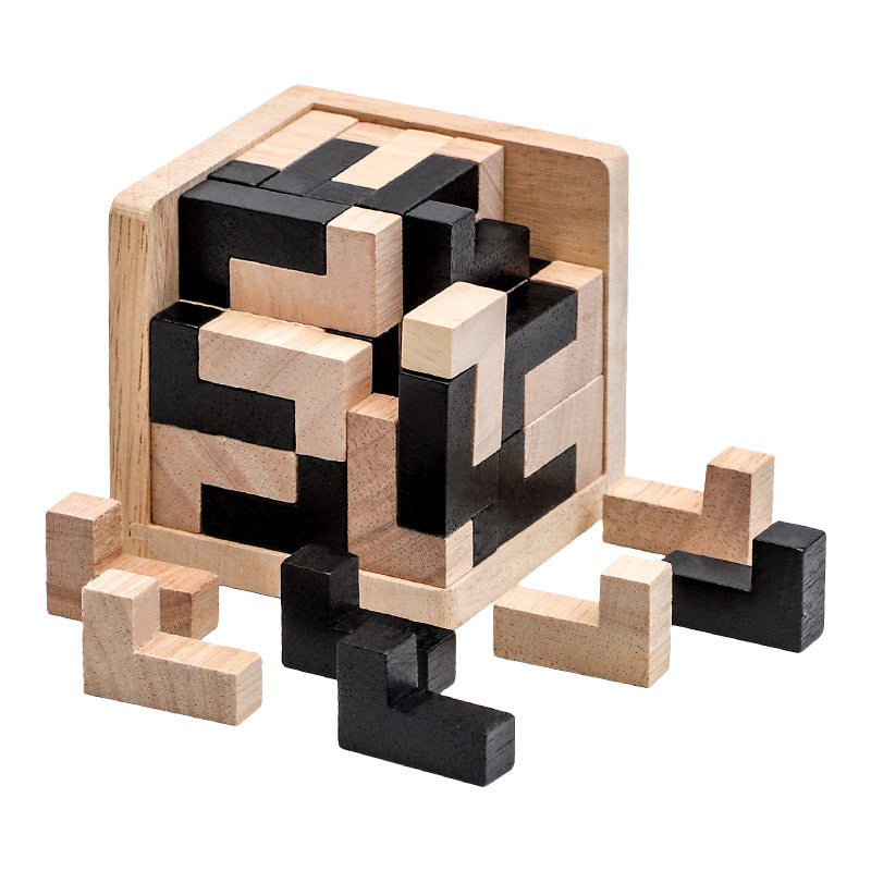 🧩🌳 Puzzle de Madera Kongming – Desafío Mental 3D