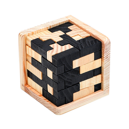 🧩🌳 Puzzle de Madera Kongming – Desafío Mental 3D
